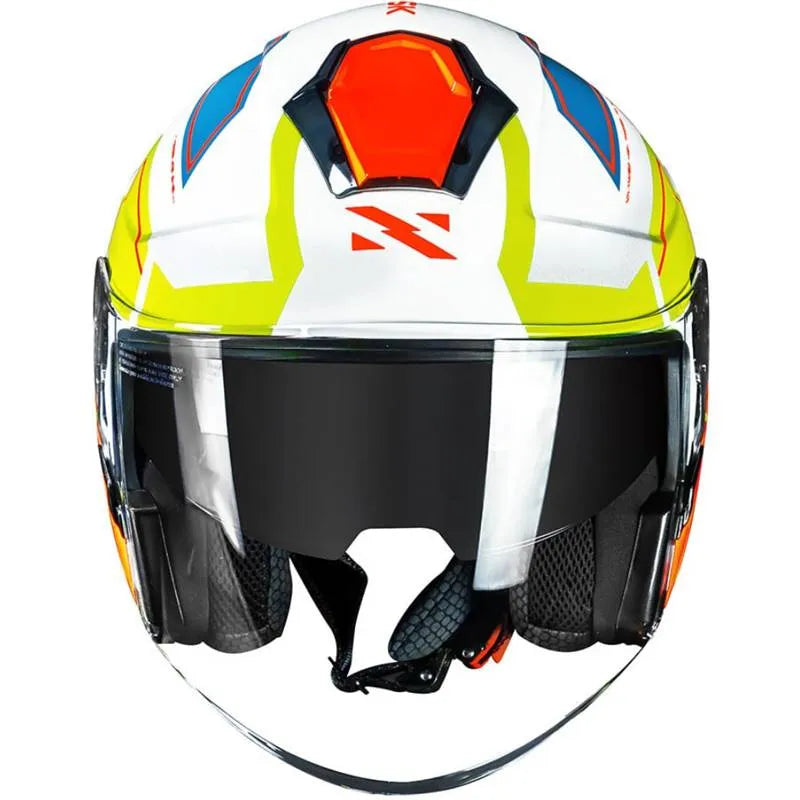 Capacete Norisk Downtown Provenza (Aberto) - Branco/Laranja