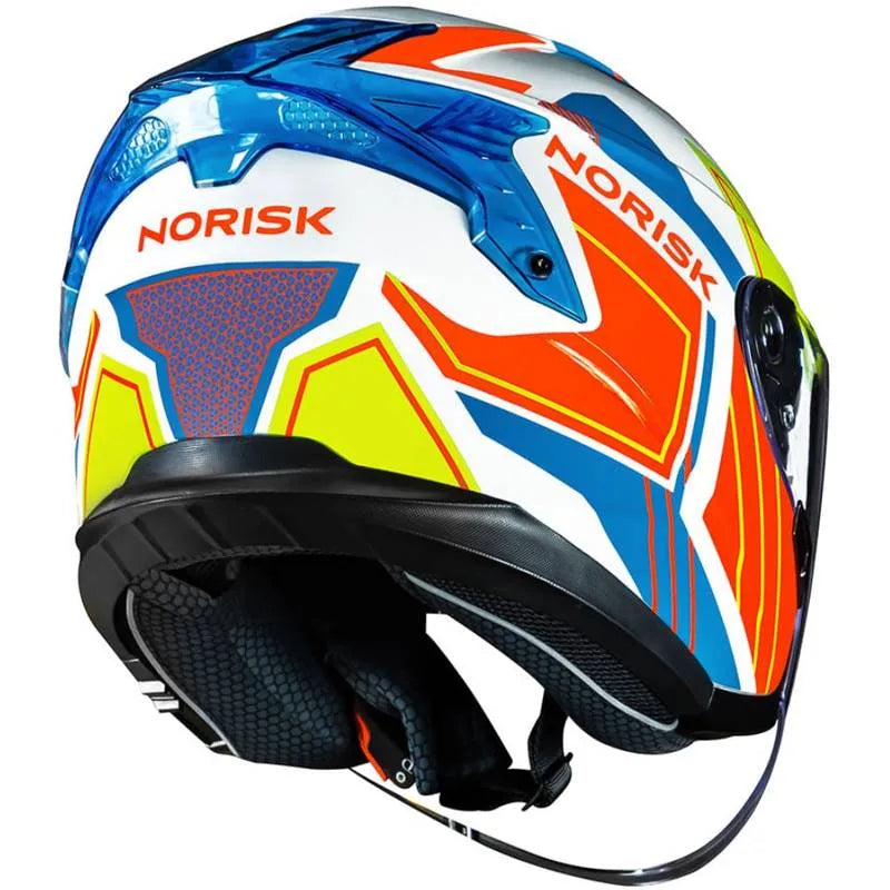Capacete Norisk Downtown Provenza (Aberto) - Branco/Laranja