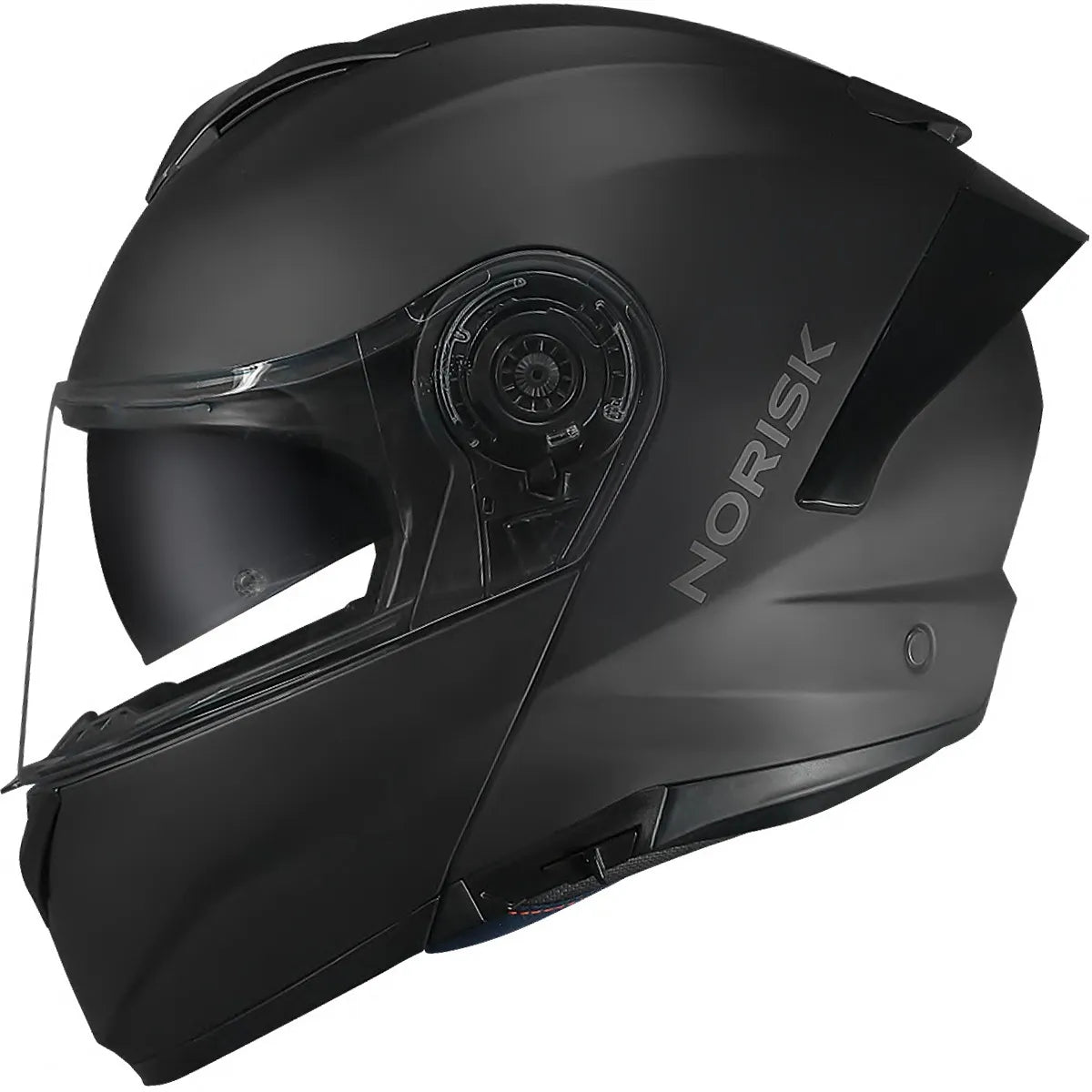 Capacete Norisk Force 2 Articulado Monocolor - Preto Fosco