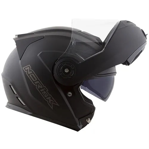 Capacete Norisk Route FF345 Articulado Mono Preto Fosco