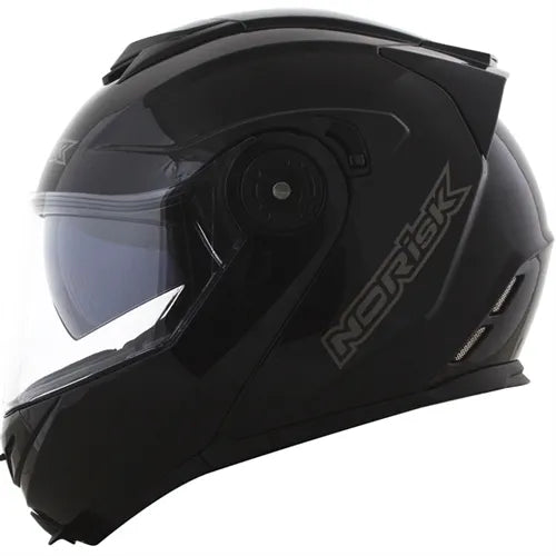 Capacete Norisk Route FF345 Articulado Mono Preto Brilho