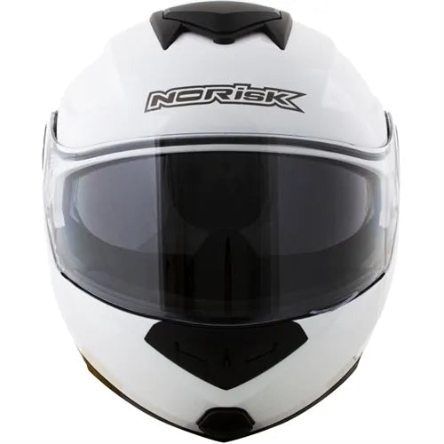 Capacete Norisk Route FF345 Articulado Monocolor - Branco