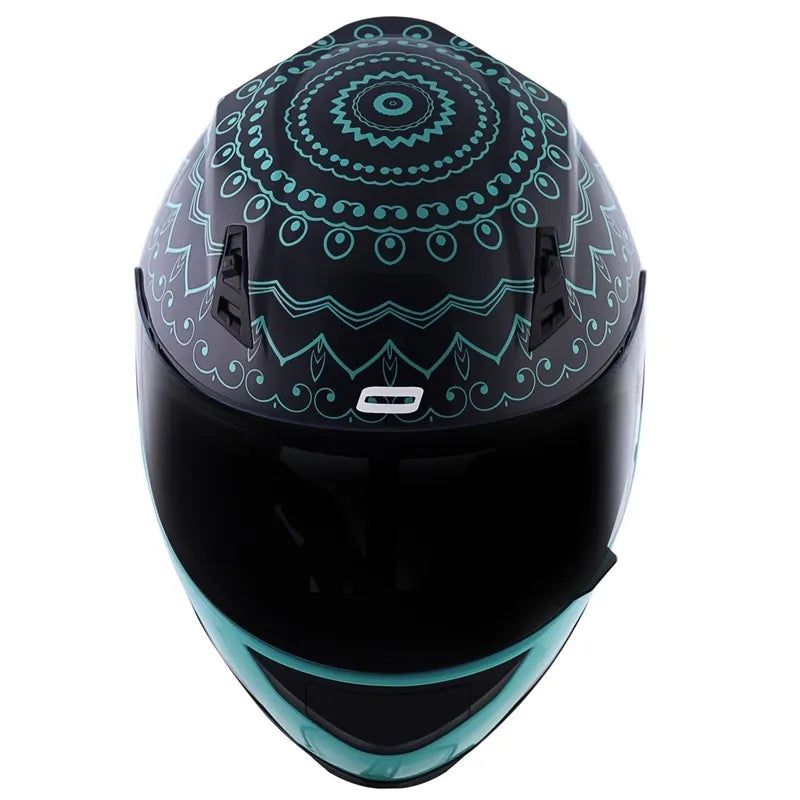 Capacete Norisk FF391 Girl Power Cinza/Azul