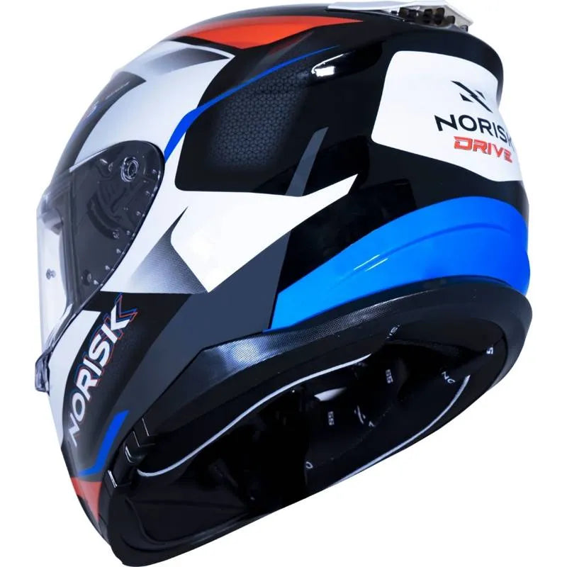 Capacete Norisk Strada Drive Branco/Azul/Vermelho