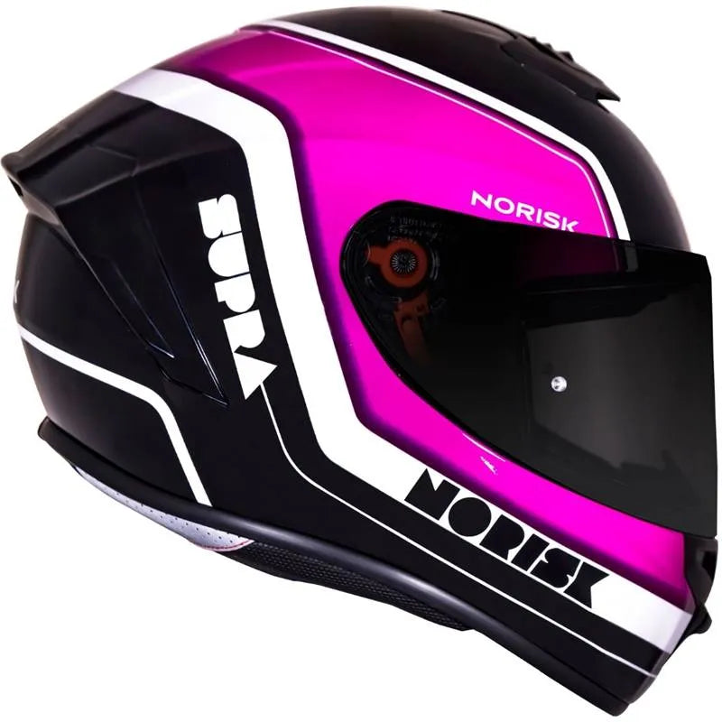 Capacete Norisk Supra Ace - Preto/Rosa