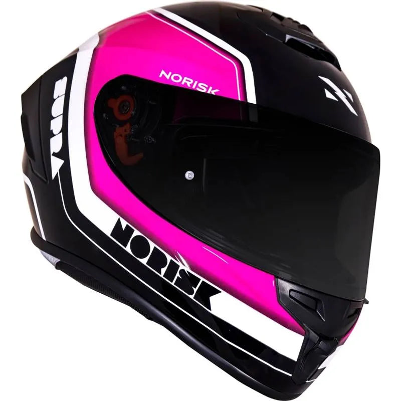Capacete Norisk Supra Ace - Preto/Rosa