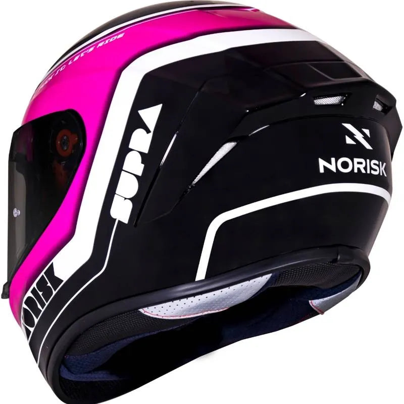 Capacete Norisk Supra Ace - Preto/Rosa