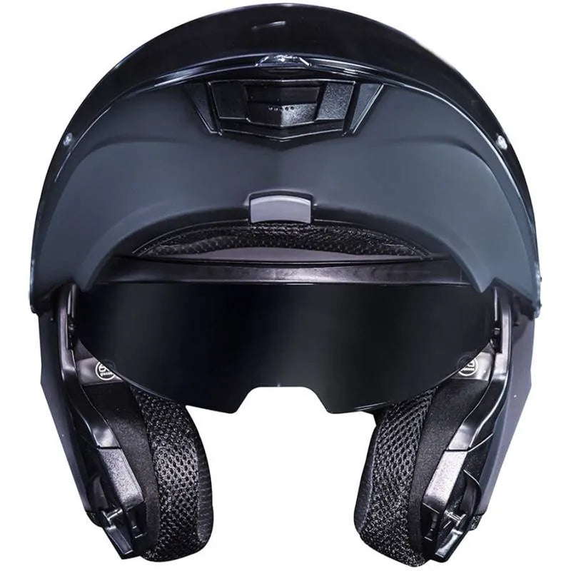 Capacete Norisk Motion Articulado Monocolor - Cinza Fosco