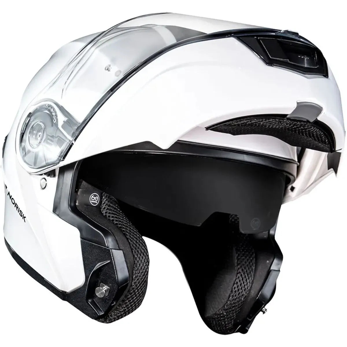 Capacete Norisk Motion Articulado Monocolor - Branco