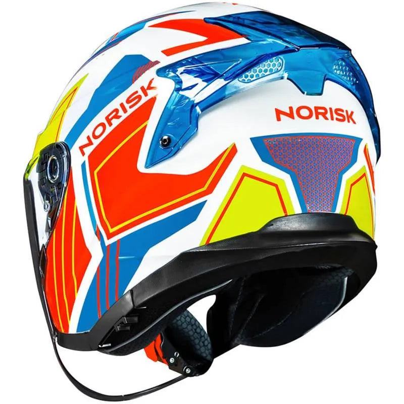 Capacete Norisk Downtown Provenza (Aberto) - Branco/Laranja
