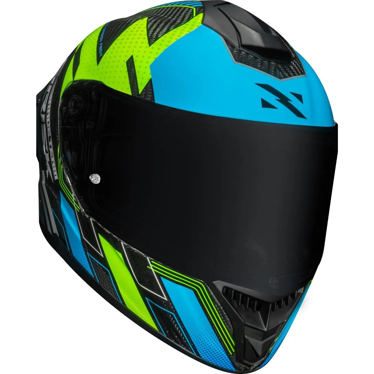 Capacete Norisk Carbon R Team - Amarelo/Azul