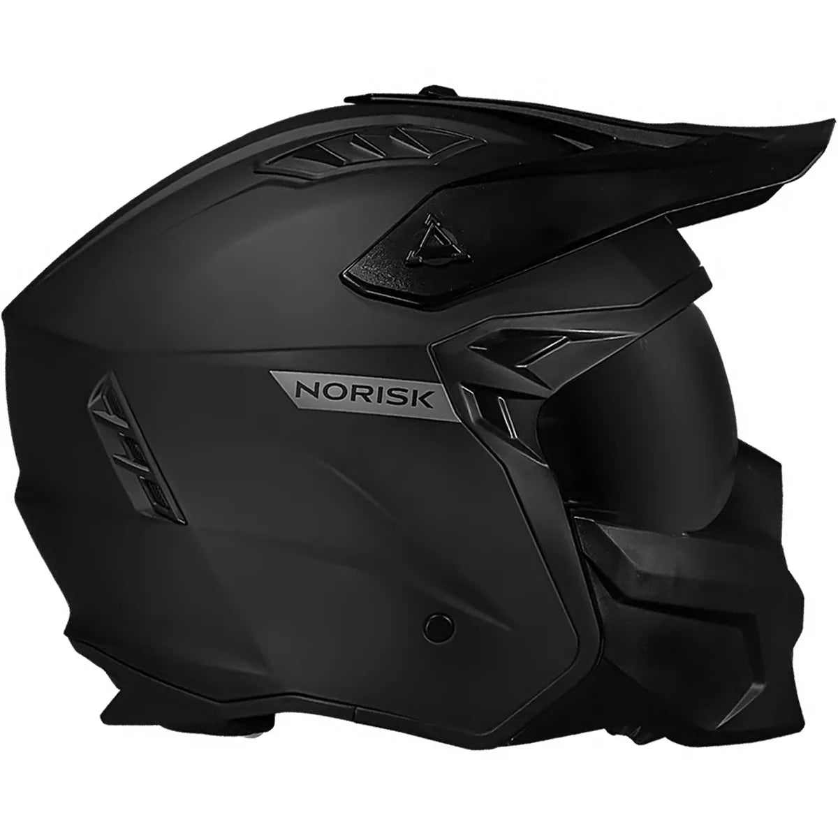 Capacete Norisk Darth 2 Monocolor - Preto Fosco (4 em 1)