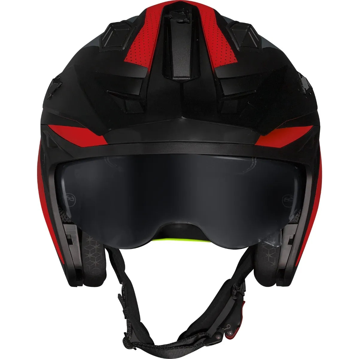 Capacete Norisk Darth 2 X1 - Preto/Vermelho Fosco (4 em 1)