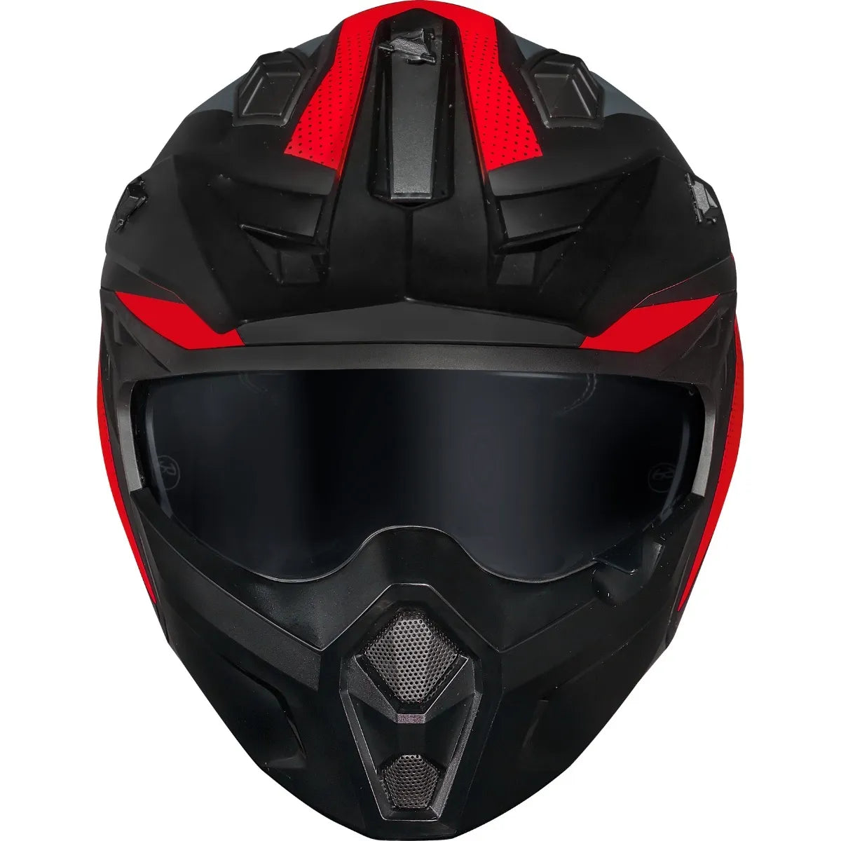 Capacete Norisk Darth 2 X1 - Preto/Vermelho Fosco (4 em 1)