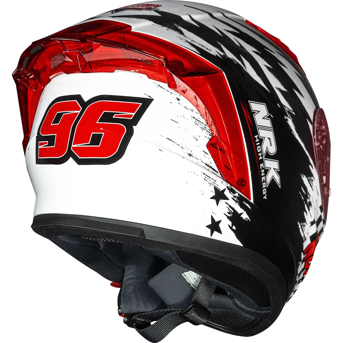 Imagem 10 de Capacete Norisk Flow Daytona - Branco/Vermelho