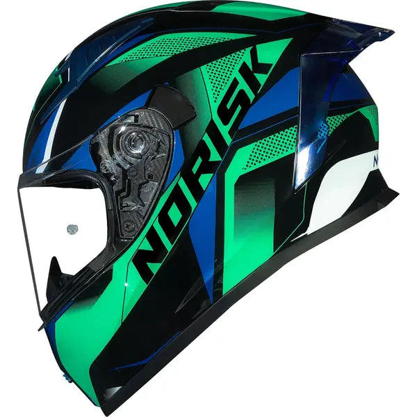 Imagem 1 de Capacete Norisk Flow Pulse - Verde/Azul