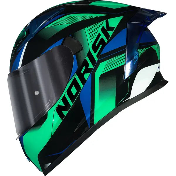Imagem 2 de Capacete Norisk Flow Pulse - Verde/Azul