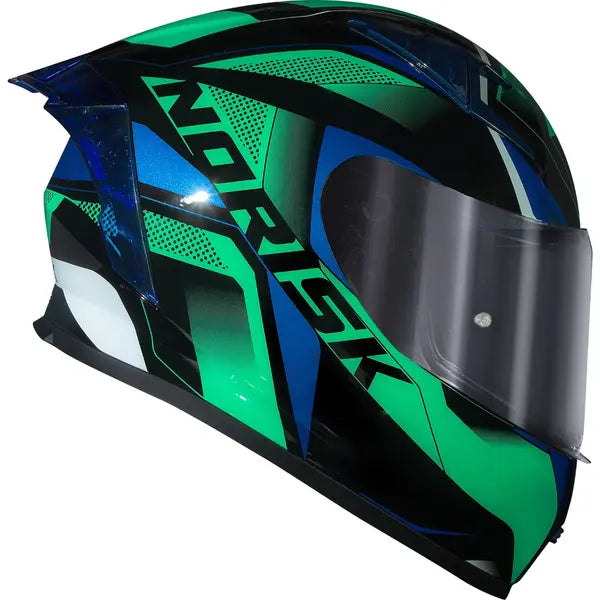 Imagem 3 de Capacete Norisk Flow Pulse - Verde/Azul