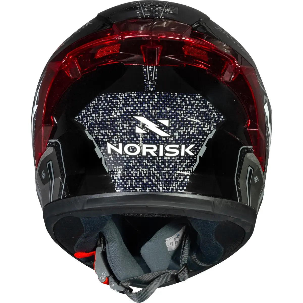 Imagem 10 de Capacete Norisk Flow Robot - Preto/Vermelho