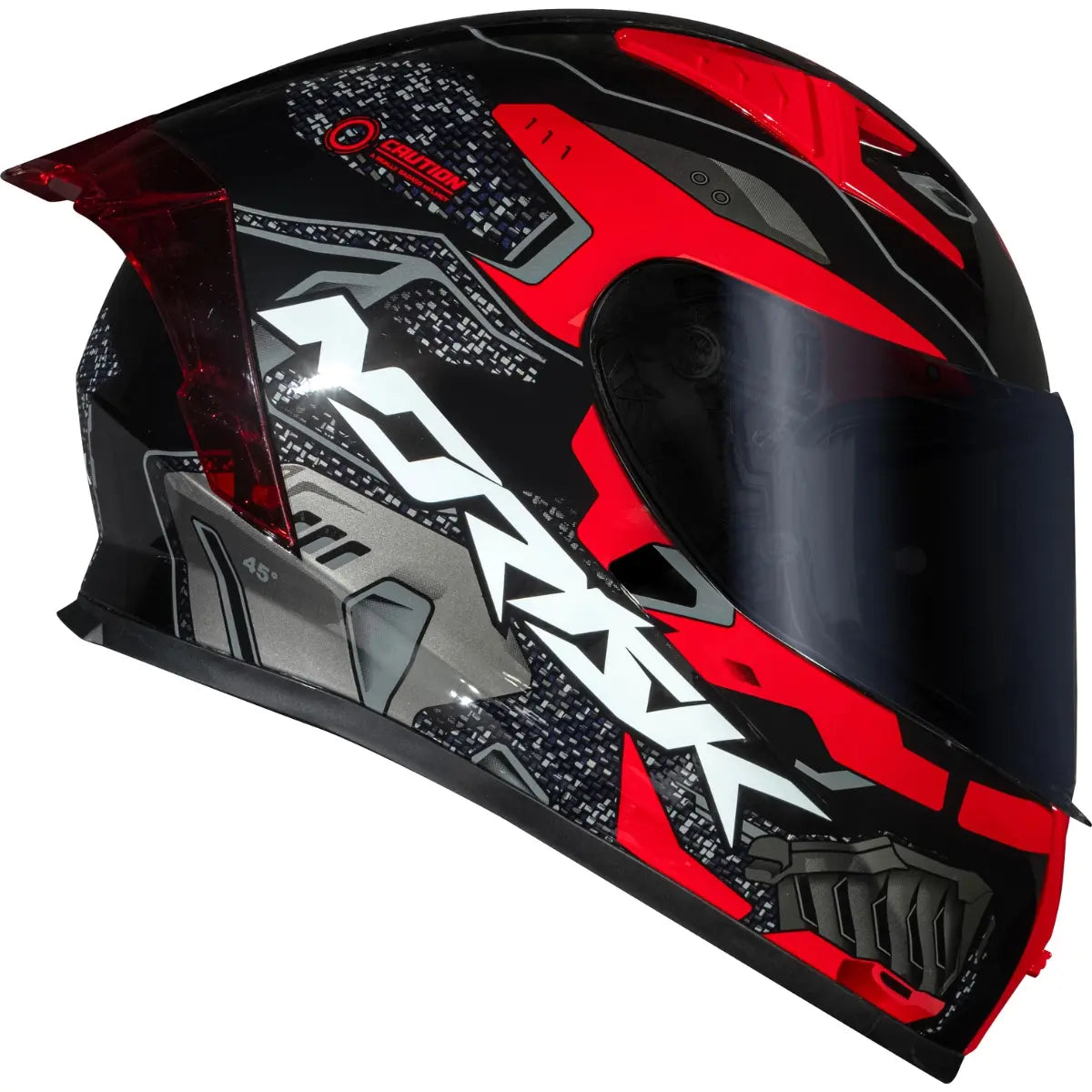 Imagem 3 de Capacete Norisk Flow Robot - Preto/Vermelho