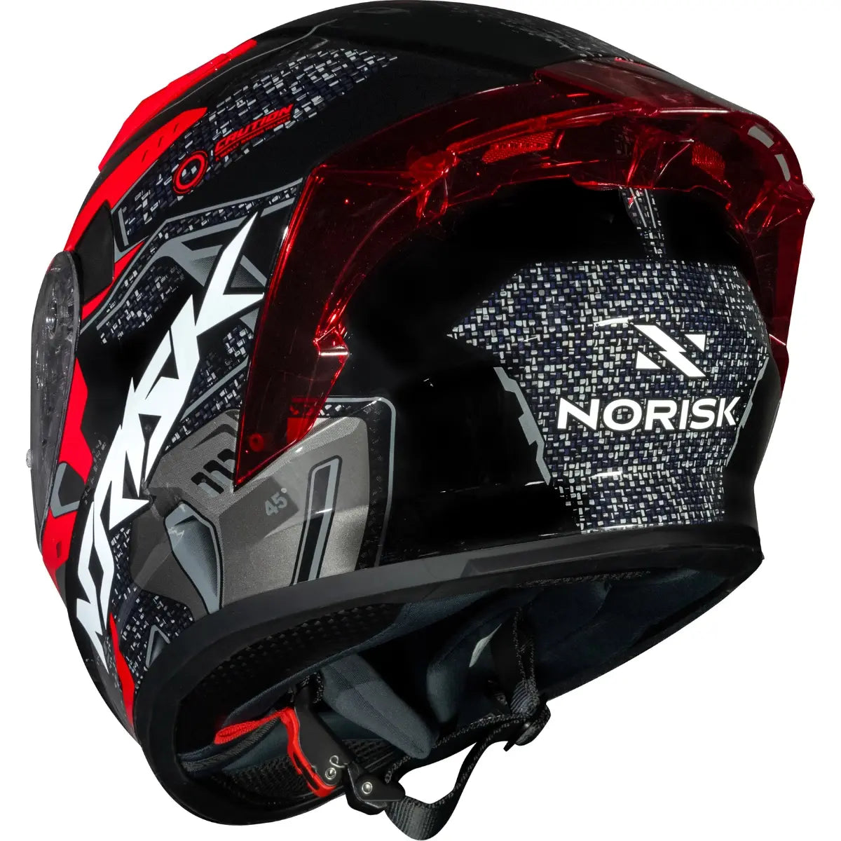 Imagem 8 de Capacete Norisk Flow Robot - Preto/Vermelho