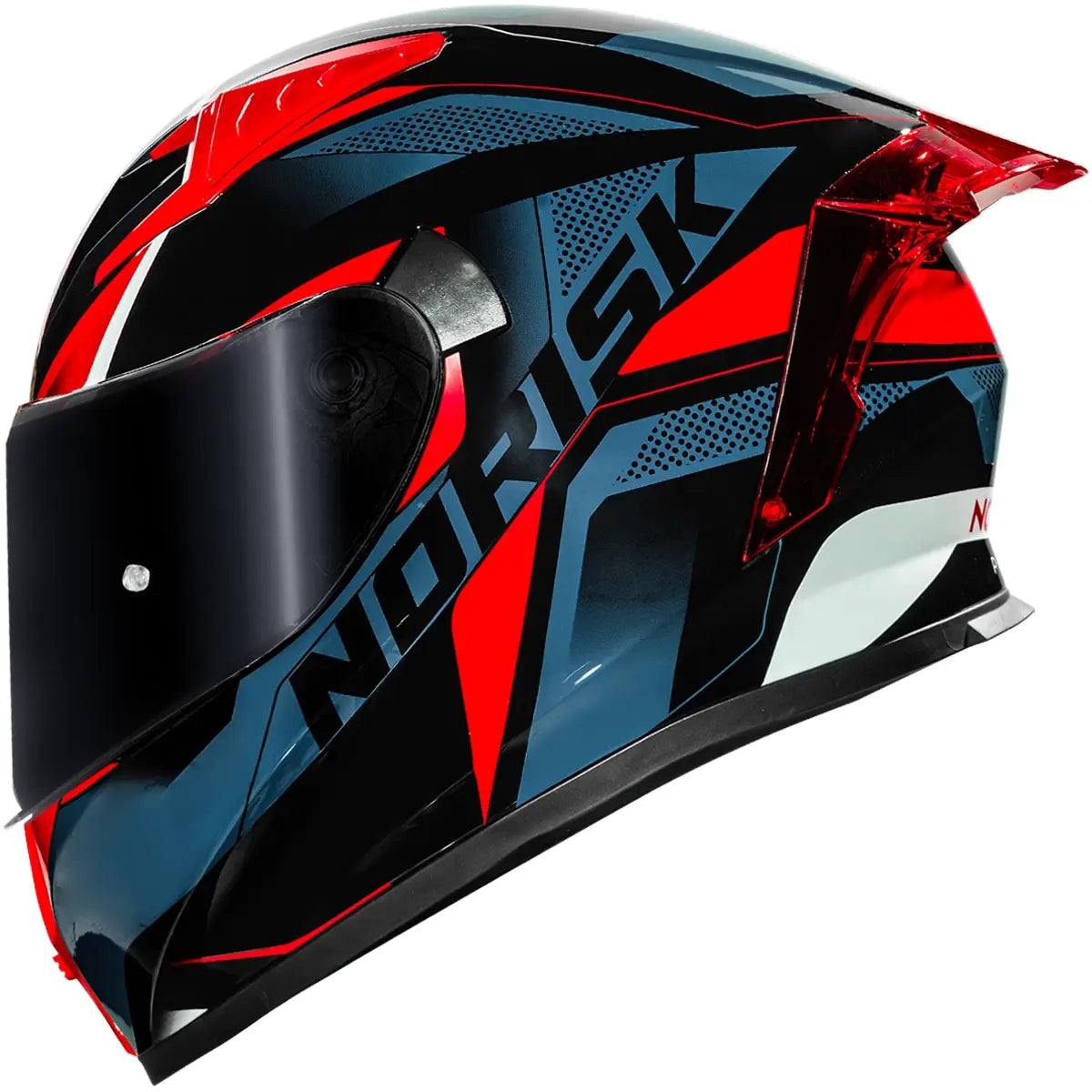 Imagem 1 de Capacete Norisk Flow Pulse - Azul/Vermelho