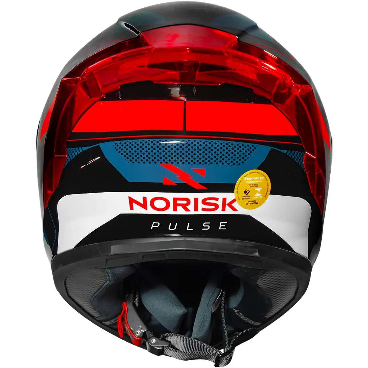 Imagem 3 de Capacete Norisk Flow Pulse - Azul/Vermelho