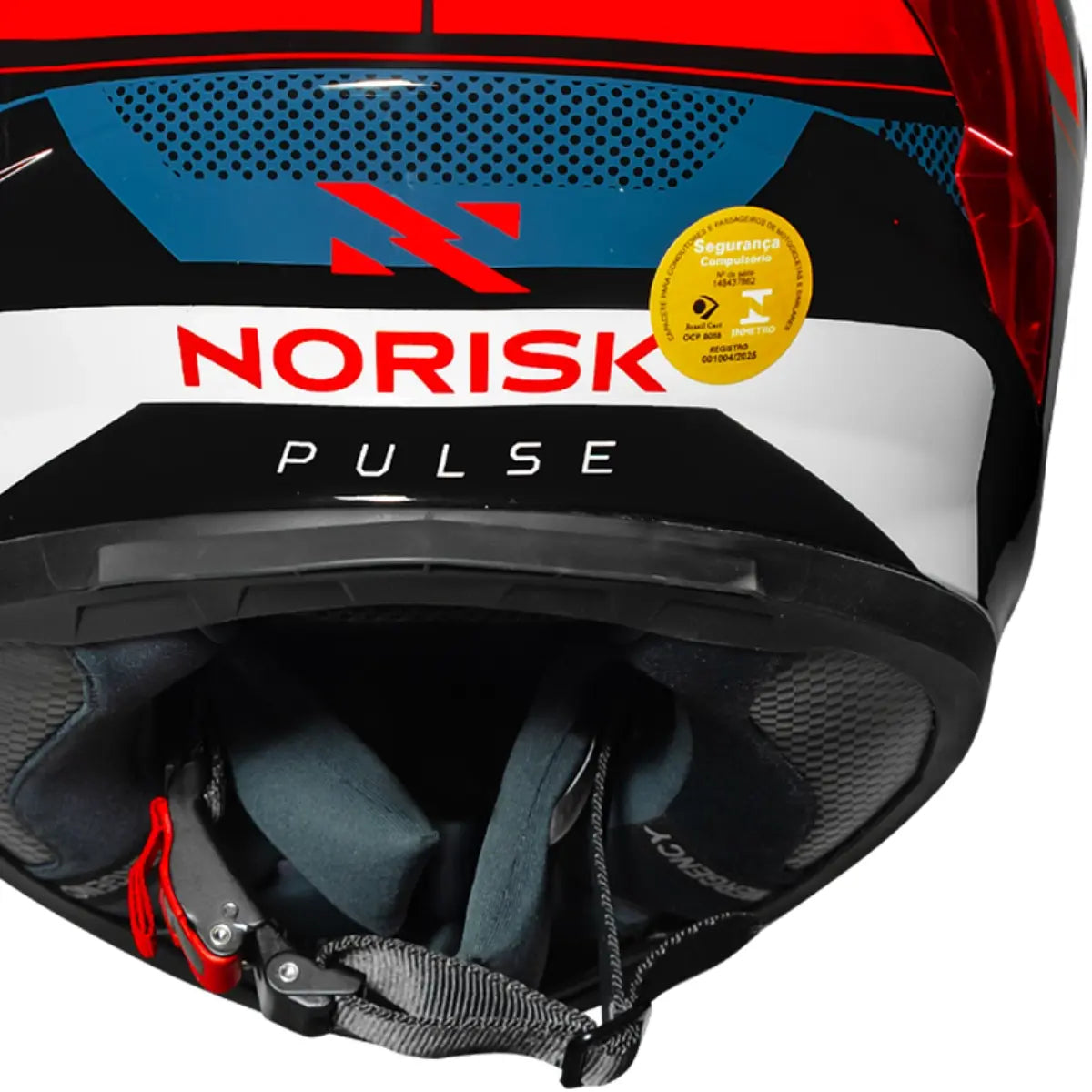 Imagem 5 de Capacete Norisk Flow Pulse - Azul/Vermelho