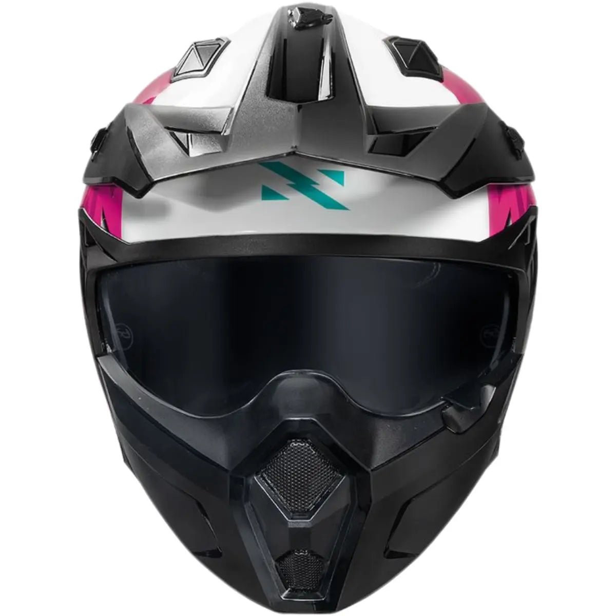 Imagem 4 de Capacete Norisk Darth 2 Storm - Branco/Rosa (4 em 1)