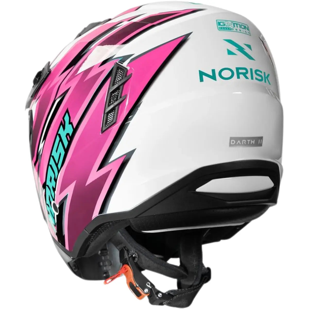 Imagem 8 de Capacete Norisk Darth 2 Storm - Branco/Rosa (4 em 1)