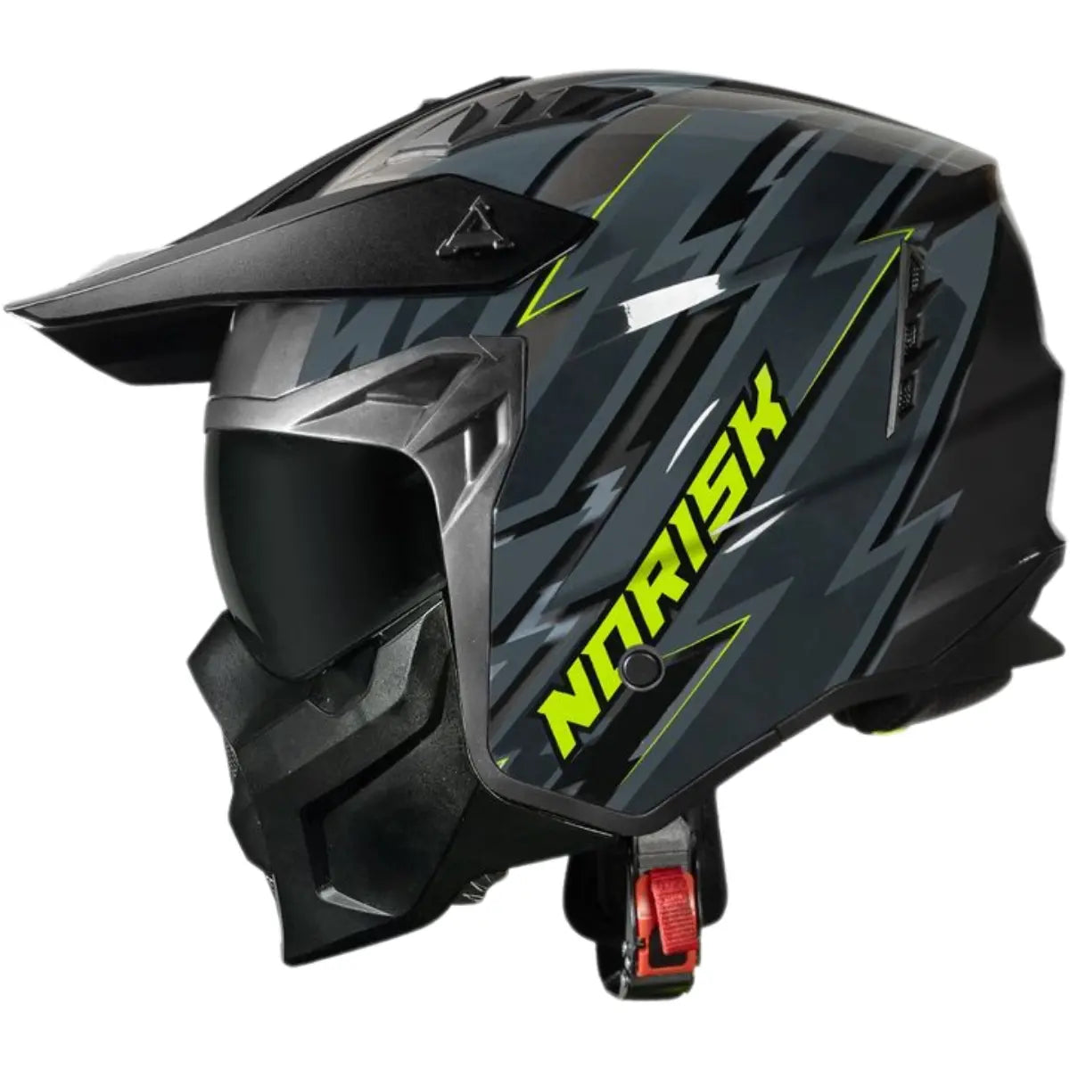 Imagem 1 de Capacete Norisk Darth 2 Storm - Cinza Titânio (4 em 1)