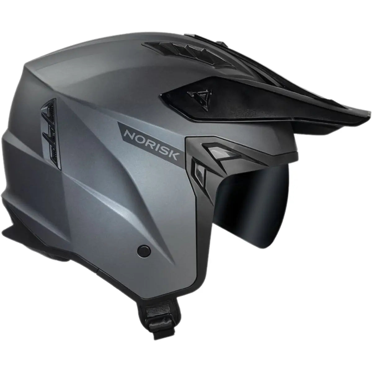 Imagem 7 de Capacete Norisk Darth 2 Monocolor - Cinza Titânio Fosco (4 em 1)