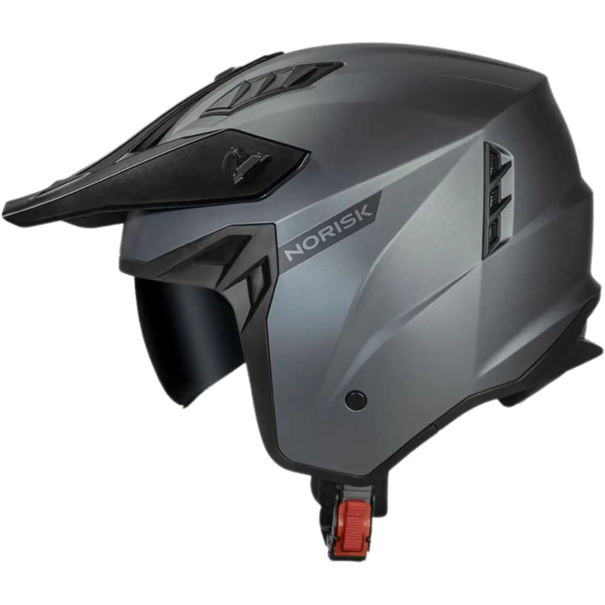 Imagem 6 de Capacete Norisk Darth 2 Monocolor - Cinza Titânio Fosco (4 em 1)