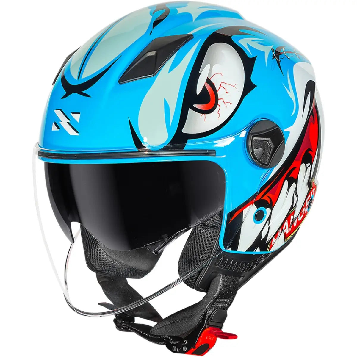 Imagem 3 de Capacete Norisk Orion SV Danger (Aberto) - Azul