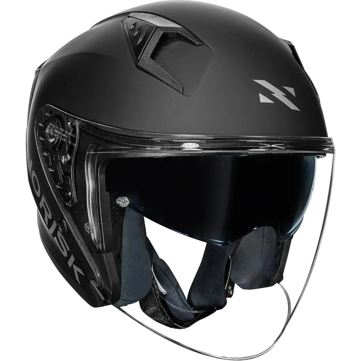 Imagem 4 de Capacete Norisk Downtown 2 Monocolor (Aberto) - Preto Fosco