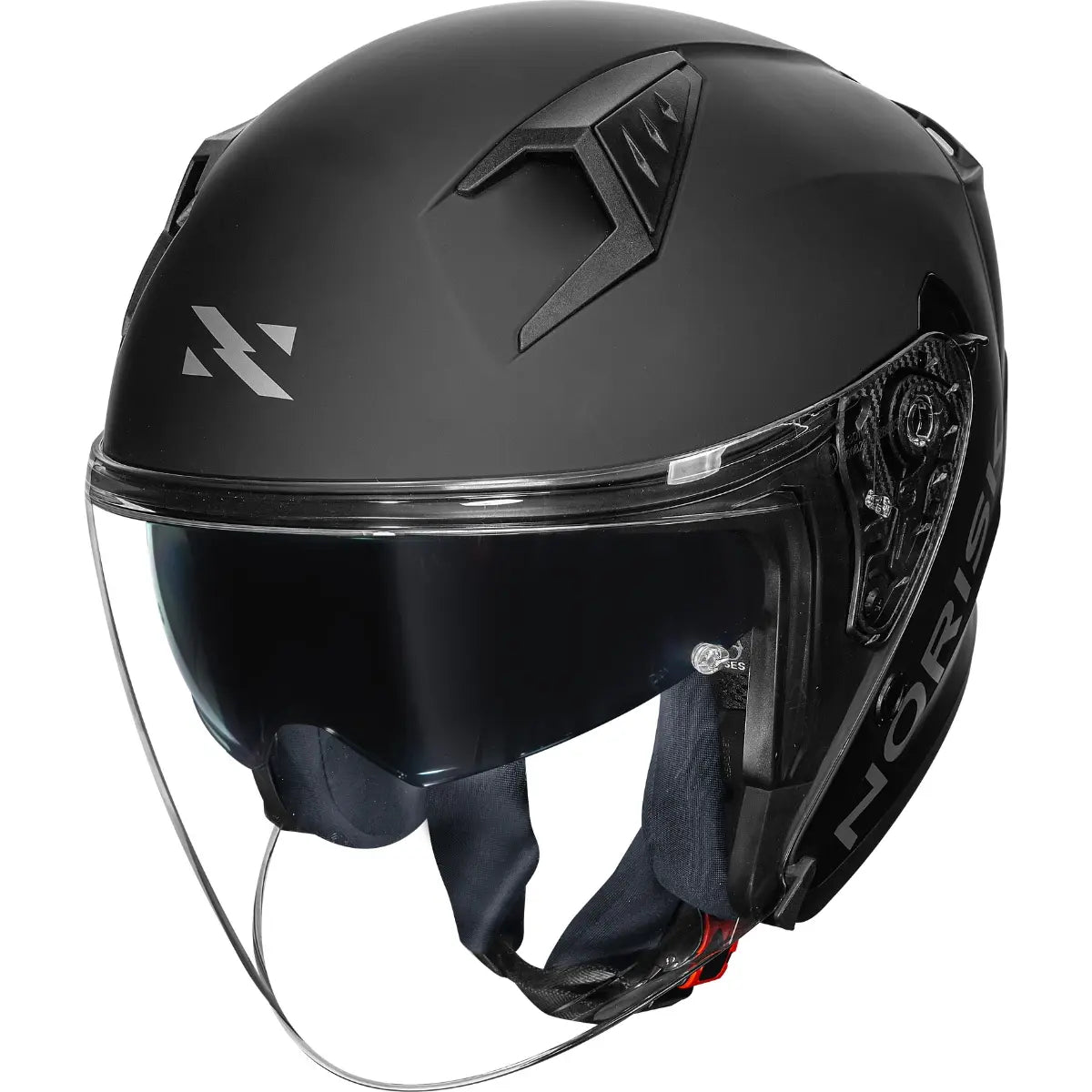 Imagem 3 de Capacete Norisk Downtown 2 Monocolor (Aberto) - Preto Fosco