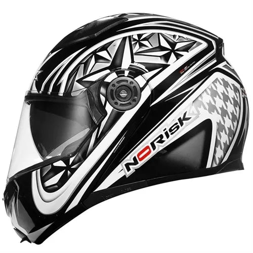 Capacete Norisk FF370 Articulado (ROBOCOP) Freak Cinza/Preto