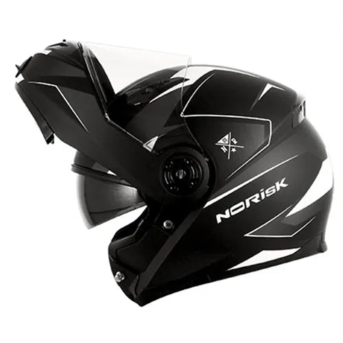 Capacete NoRisk FF370 Articulado (ROBOCOP) Cinza (Fosco)