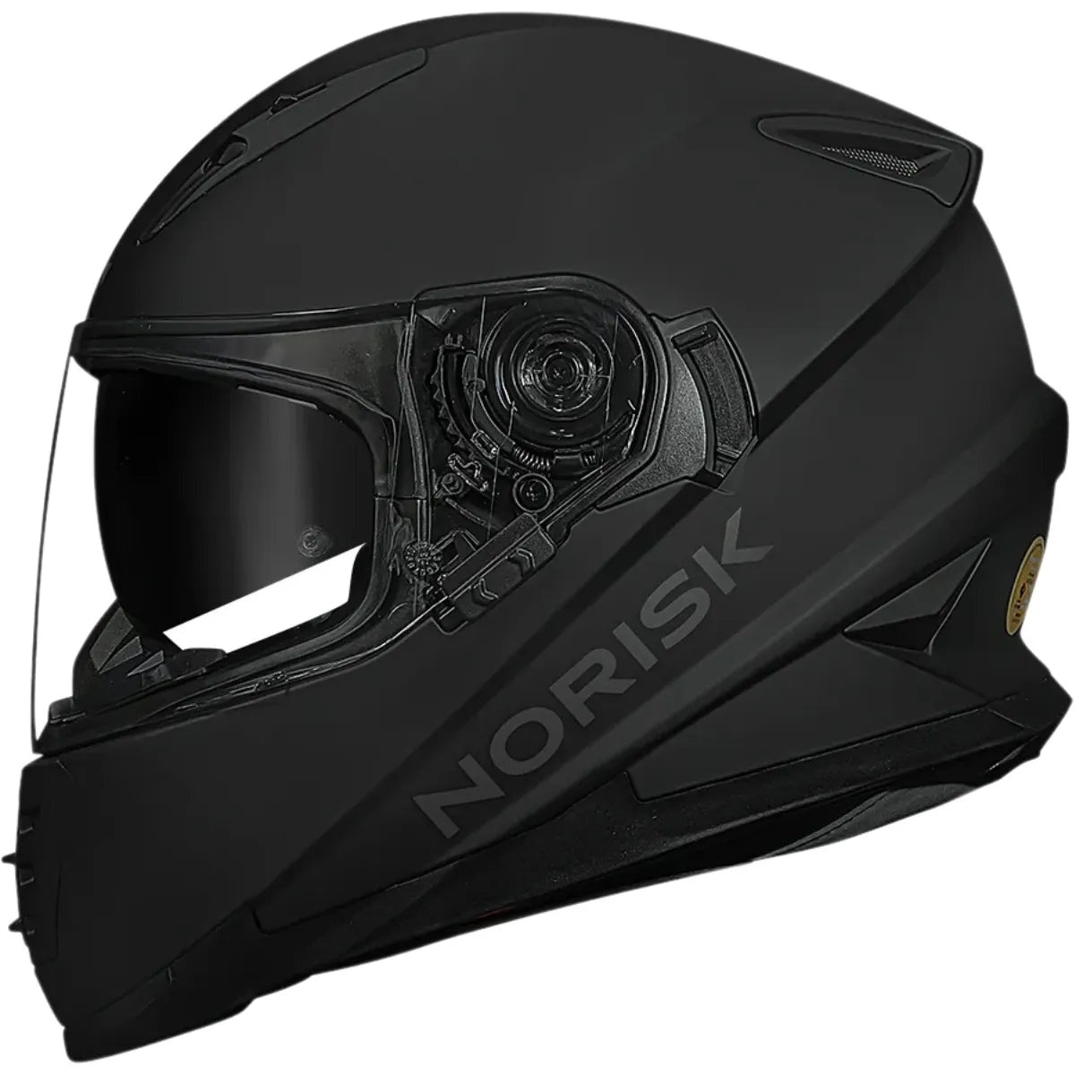 Capacete Norisk FF302 Monocolor (Viseira Solar) Preto Fosco