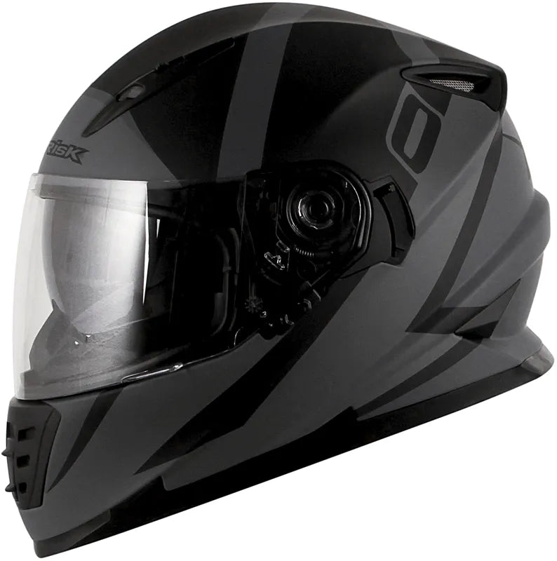 Capacete Norisk FF302 Ridic (Viseira Solar) Preto/Cinza Fosco