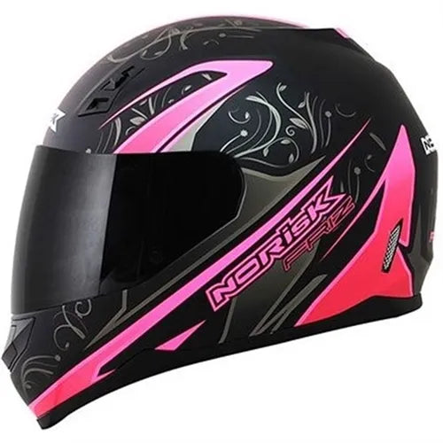 Capacete Norisk FF391 Frizz Preto/Rosa Fosco