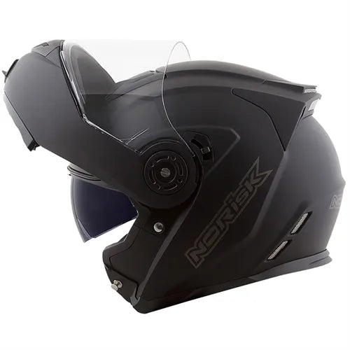 Capacete Norisk Route FF345 Articulado Mono Preto Fosco