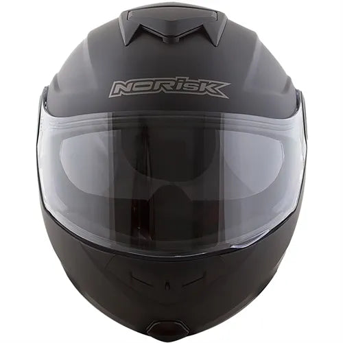 Capacete Norisk Route FF345 Articulado Mono Preto Fosco
