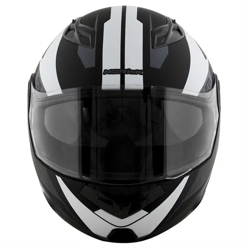Capacete Norisk FF370 Articulado (ROBOCOP) Stripe Preto/Cinza Fosco