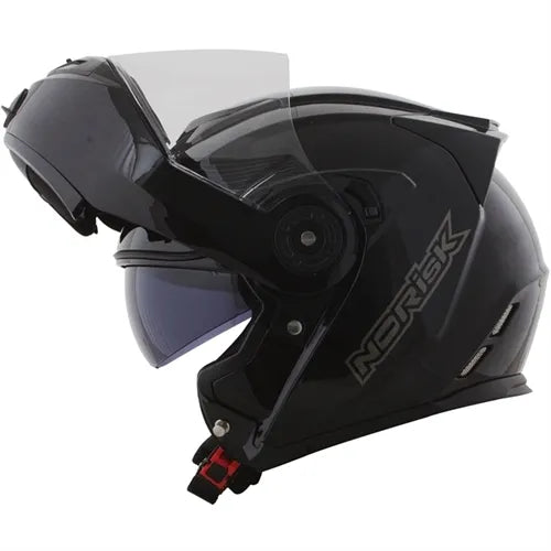 Capacete Norisk Route FF345 Articulado Mono Preto Brilho