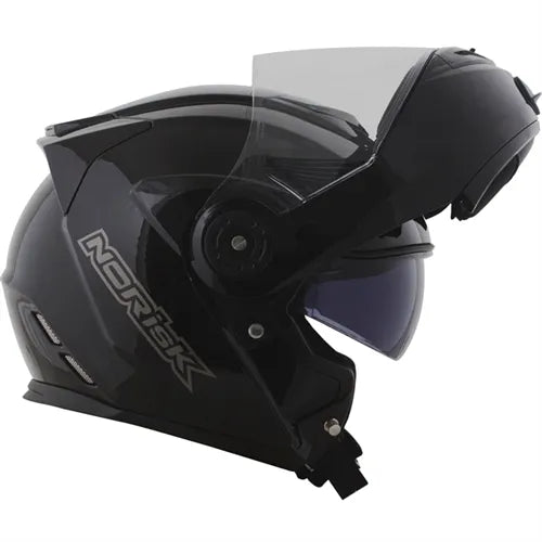 Capacete Norisk Route FF345 Articulado Mono Preto Brilho