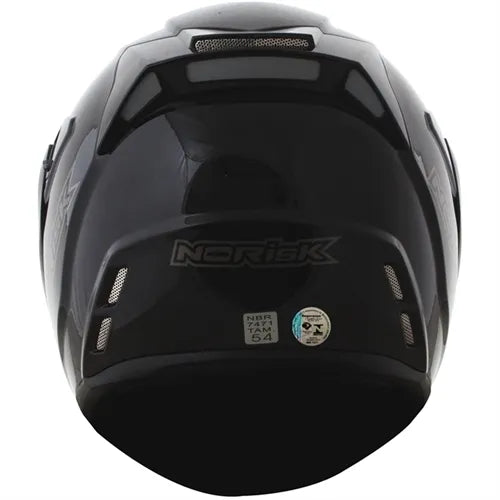 Capacete Norisk Route FF345 Articulado Mono Preto Brilho